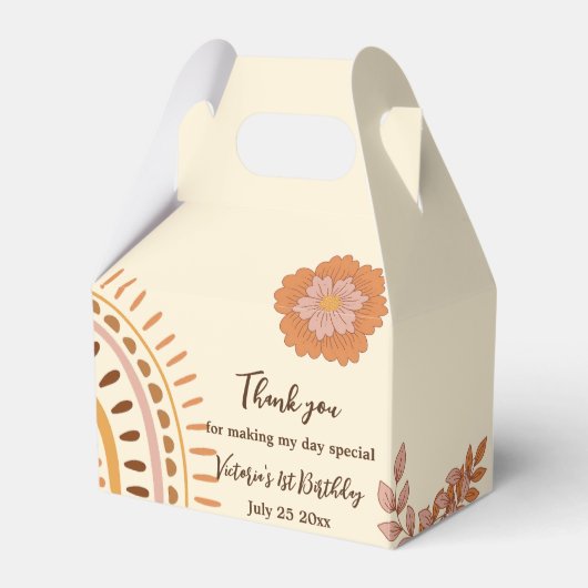 Ballotins Floral Retro Super fête d'anniversaire (Verso)