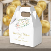 Ballotins Floral rose 50e anniversaire Mariage d'or