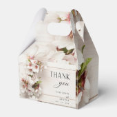 Ballotins Floral rose blanc | Faveur de mariage (Arrière)