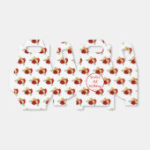 Ballotins Floral rouge 21e anniversaire (Déplié)