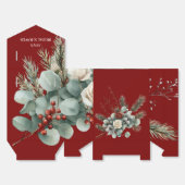 Ballotins Floral Rouge Blanc Noël Rose Fête des mariées (Déplié)