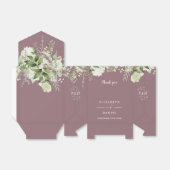 Ballotins Floral verdure Monogram Mauve Mariage (Déplié)