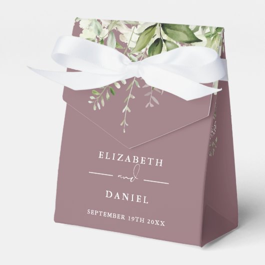 Ballotins Floral verdure Monogram Mauve Mariage (Verso)