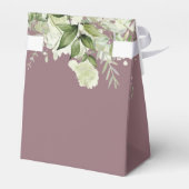 Ballotins Floral verdure Monogram Mauve Mariage (Arrière)