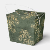 Ballotins Floral Vintage vert et or (Arrière)