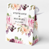 Ballotins Florales rose pâle Mariage botanique moderne (Arrière)