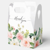 Ballotins Florales rose pâle Mariage botanique moderne (Ouvert)