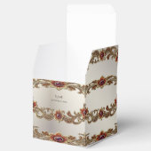 Ballotins Flore d'or avec Ballotin de pierres rouges (Ouvert)