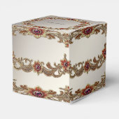 Ballotins Flore d'or avec Ballotin de pierres rouges (Arrière)