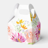 Ballotins Flores d'aquarelle de Baby shower ballotin (Arrière)