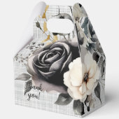 Ballotins Flores d'aquarelle noir et blanc (Recto)