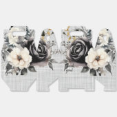 Ballotins Flores d'aquarelle noir et blanc (Déplié)