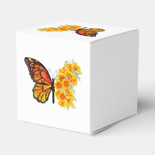Ballotins Flower Butterfly with Yellow California Poppy (Arrière)