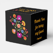 Ballotins folklore polonais personnalisé avec fleurs roses F (Arrière)