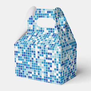 Ballotins Fond de carreaux bleus