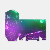 Ballotins Fond violet festif de Mardi Gras (Déplié)