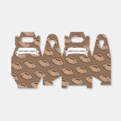 Ballotins Football Nom personnalisé Brown (Déplié)