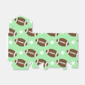 Ballotins Football vert clair, Pois blancs (Déplié)