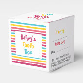 Ballotins "For Tooth Fairy" Fun Striped Candy Tooth Box (Verso)