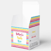 Ballotins "For Tooth Fairy" Fun Striped Candy Tooth Box (Ouvert)