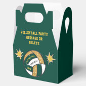 Ballotins Forest Green et Gold, Sacs de volley-ball, (Ouvert)