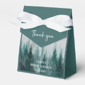 Ballotins Forêt de pins aquarelle verte pour la douche de la (Verso)