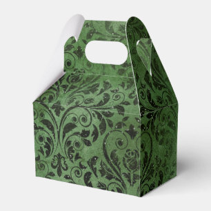 Ballotins Forêt étincelante Damas Vintage vert et noir