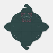 Ballotins Forêt foncée Vert Élégant Mariage Maroon Mauve (Déplié)