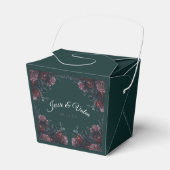 Ballotins Forêt foncée Vert Élégant Mariage Maroon Mauve (Verso)