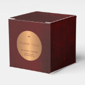 Ballotins Formal luxury burgundy gold wedding thank (Verso)