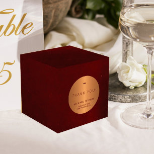 Ballotins Formal luxury burgundy gold wedding thank
