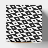 Ballotins Forme de diamant blanc noir rétro Motif moderne (Haut)