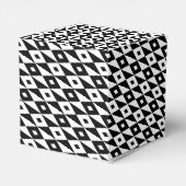 Ballotins Forme de diamant blanc noir rétro Motif moderne (Arrière)