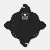 Ballotins Fortune moderne Black White Custom Graduation Part (Déplié)