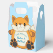 Ballotins Fox Baby shower bleu (Ouvert)