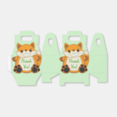 Ballotins Fox Baby shower Green (Déplié)