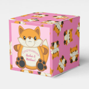 Ballotins Fox Baby shower rose