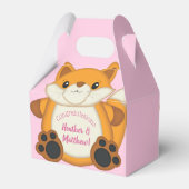 Ballotins Fox Baby shower rose (Arrière)
