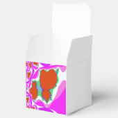 Ballotins Fractal Bleeding Heart Favor Box (Ouvert)