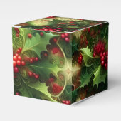 Ballotins Fractal Mistletoe Favor Box (Verso)