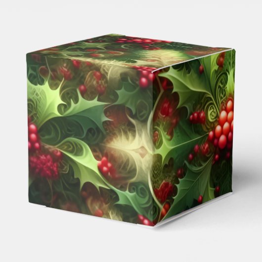 Ballotins Fractal Mistletoe Favor Box (Arrière)