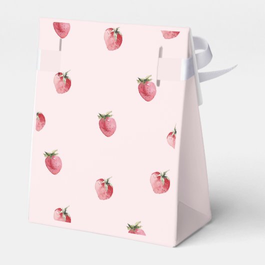 Ballotins Fraise 1er anniversaire Fête Favoriser Box (Arrière)