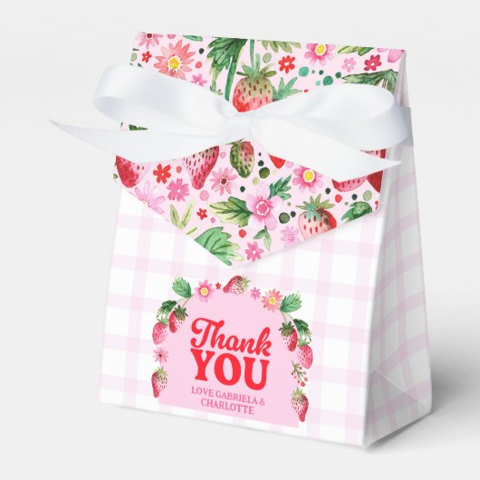 Ballotins Fraise Berry First Twins Joint Anniversaire (Verso)