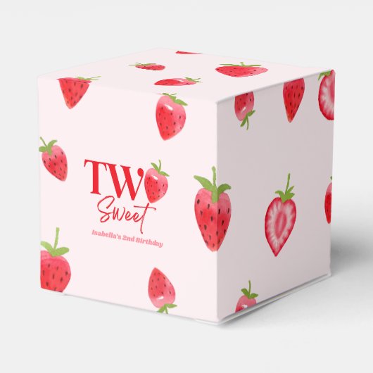 Ballotins Fraise deux rose doux rouge 2e fête d'anniversaire (Arrière)