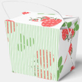 Ballotins Fraise moderne et motif rayé Anniversaire (Verso)