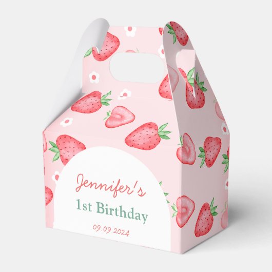 Ballotins Fraise Premier anniversaire (Verso)
