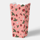 Ballotins Fraise rose Favorise Popcorn Box (Recto)