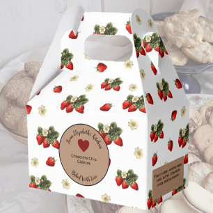 Ballotins Fraises blanche et rouge Cadeau alimentaire rustiq