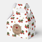 Ballotins Fraises blanche et rouge Cadeau alimentaire rustiq (Arrière)