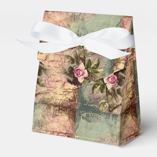 Ballotins francais chic, shabby chic, roses roses roses, flo (Verso)